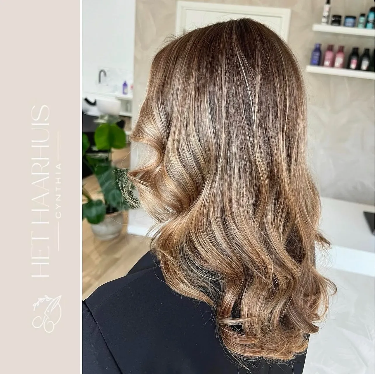 Foto van een balayage gemaakt bij Het Haarhuis Cynthia